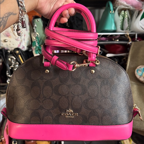 Coach Handbags - Coach Mini Sierra Satchel in signature canvas